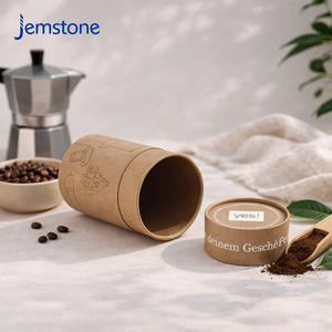 Caja de Embalaje de Tubo de Cartón Biodegradable Personalizada para Galletas, Tubos de Papel de Grado Alimenticio para Envasar Granos de Café - Product Image 2