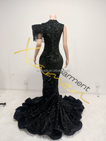 Robe de soirée longue sans manches sur mesure Ocstrade pour femmes, robe de bal chic de luxe avec appliques dorées, robe de bal noire élégante 2025