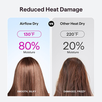Mini Sèche-Cheveux de Voyage Pliable 800W 2 Vitesses avec Buse Concentrante Faible Bruit pour Hôtel et Usage Domestique Vente en Gros Couleur Personnalisée