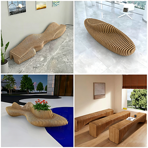 Taburete de FRP Resistente a la Intemperie, Banco de Espera Público Duradero, Fácil de Limpiar, para Áreas Exteriores - Product Image 6