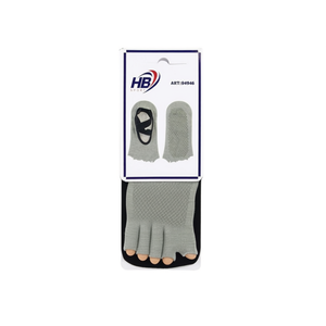 Hb Sport Five Finger Open Toe Yoga Socks Non <b>Slip</b> Grey Art 94946 - Product Image 2