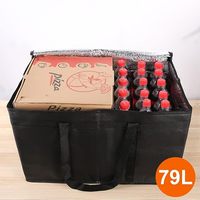 Sac isotherme de livraison XXL/XXXL pour Doordash, porte-pizza chaud/froid avec doublure en polystyrène, Canada