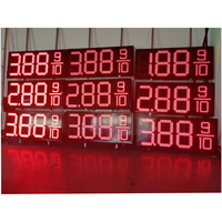 Cambiador de precios de gas LED Señal de caja de luz LED de 16 pulgadas