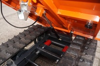 Moteur à essence tout Terrain robuste alimenté par une brouette à chenille en caoutchouc d'une capacité de charge de 300Kg, petit Dumper à chenilles