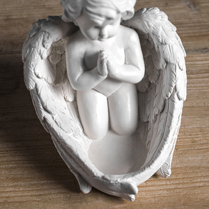 Adorable Bougeoir en Résine Vintage en Forme d'Ange, Décoration d'Intérieur pour Remise de Diplôme <span class=keywords><strong>et</strong></span> Anniversaire - Product Image 4