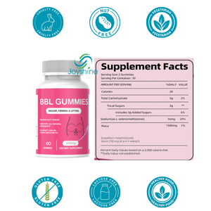 Gomitas BBL de Marca Privada OEM, Suplemento de Belleza para Adultos, Reafirmante y Levantador de Glúteos y Muslos, 60 Gomitas/Botella - Product Image 4