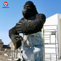 Modelo de Estatua de Gorila Animatrónico de Tamaño Real para Exteriores, Disfraz de Godzilla, Accesorios para Parques de Atracciones