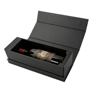 Wine <strong>Gift</strong> Box Wine Bottle Boxes With Handle for Liquor Magnetic Closure Collapsible <strong>Gift</strong> Box for Party Wedding <strong>Gift</strong> <strong>Wrap</strong> <strong>Storage</strong> - Product Image 1