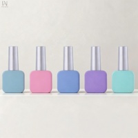 Bouteille en verre vide de 10 ml pour vernis à ongles, de bonne qualité, en stock, vente en gros d'usine, conteneur anti-fuite pour gel UV avec bouchon argenté et pinceau