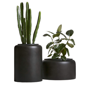 ENSEMBLE DE 3 POTS DE FLEURS Décoration de la maison de haute qualité pot extérieur en fibre de verre poly léger pour la maison ou les jardinières de jardin pour plante verte - Product Image 2