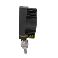 Projecteur de travail LED tout-terrain 4 pouces 27W, faisceau large, 12V 24V, étanche IP68, en alliage d'aluminium, 2430 lumens, 6000K, avec support en acier inoxydable