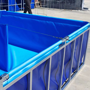 Prix d'usine, réservoir d'élevage de poissons koï rond de 5000 L, grande taille, bâche en PVC avec cadre flexible, réservoir de poissons koï de haute qualité - Product Image 4