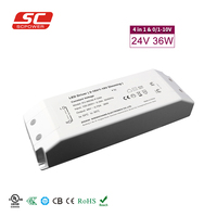 Alimentation électrique pour transformateur LED à tension constante KV-12045-P-DIM 12v 45W Driver LED dimmable 24v 3.75A IP20