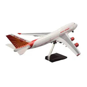 ของขวัญส่งเสริมการขายราคาขายส่ง โมเดลเครื่องบิน <span class=keywords><strong>B747</strong></span> Air India ขนาด 1:150 ยาว 47 ซม. ทำจากเรซิ่น พร้อมล้อ - Product Image 2