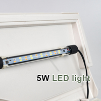 Relaxlines lumière Led personnalisée couverte aquariums en verre intégré aquarium aquarium de bureau