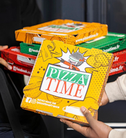 Boîtes de livraison de pizza isothermes pliables, imperméables et recyclables de luxe avec couleur personnalisée et logo estampé à chaud