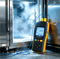 Thermomètre numérique industriel Tzone à thermocouple, type K J T, sonde haute température portable