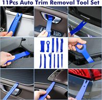 Kit de 248 outils de démontage de garnitures, outils de levier, outils de démontage de panneaux de porte, outils de démontage de fixations avec clips de retenue de pare-chocs de voiture
