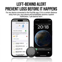 Nouveau traceur GPS Bluetooth pour animaux de compagnie avec lumière LED, certifié Apple MFi, dispositif anti-perte à positionnement global