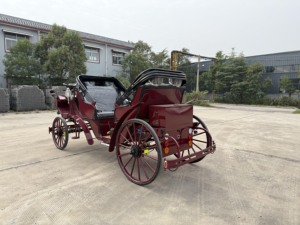 Carrozza Reale Elettrica Nera e Oro a Basso Prezzo, Prodotta in Acciaio da Fabbricante di Carrozze Reali - Product Image 1