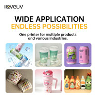 Printer UV A3 CMYK White Varnish untuk Objek Bulat, Pencetakan Digital Warna Penuh pada Tabung, Kaleng, Cangkir, Stoples