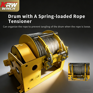 Winch Engkol Tangan Dua Kecepatan dengan Penggerak Roda Gigi Cacing dari Produsen, Winch Industri yang Dapat Disesuaikan dengan Perkakas Listrik - Product Image 4
