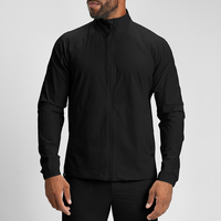 2026 Großhandel Schwarze Herrenjacke Leichtgewichtig Wärmend Sport Freizeit Langarm Mantel Fitness Reißverschluss Sportbekleidung Jacke