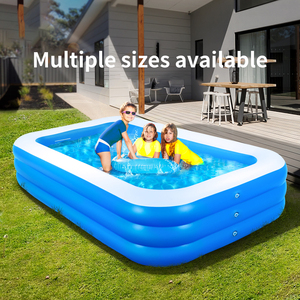 Tragbarer 7FT 8FT <span class=keywords><strong>10FT</strong></span> faltbarer aufblasbarer PE-<span class=keywords><strong>Pool</strong></span> für Kinder Quadratisch über dem Boden - Product Image 6