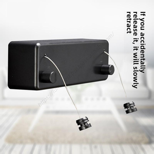 Tendedero de ropa doble retráctil de pared con cable de acero para el hogar, venta al por mayor - Product Image 1