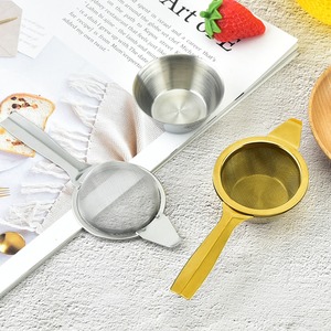 Thép không gỉ trà lọc cà phê Cocktail thực phẩm tái sử dụng vàng và bạc màu cho thanh công cụ - Product Image 4