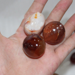 Đá Carnelian Tự Nhiên Đánh Bóng Số Lượng Lớn Đá Chữa Bệnh Đá Cọ Mã Não Đỏ - Product Image 4