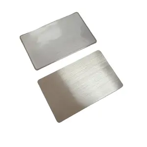 Popular RFID brushed silver metal and plastic combination Nfc 213 144bytes Diy blank and customized digital business card