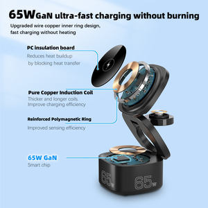 ที่ชาร์จไร้สายแบบแม่เหล็ก5 in 1สำหรับสมาร์ทโฟน <span class=keywords><strong>ipda</strong></span> 65W อุปกรณ์ชาร์จไร้สายแบบพับได้ - Product Image 4