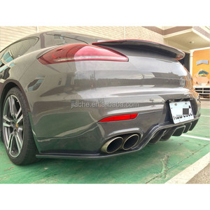 คาร์บอนไฟเบอร์ด้านหลัง Diffuser สปอยเลอร์สำหรับ <span class=keywords><strong>Porsche</strong></span> <span class=keywords><strong>Panamera</strong></span> 970 GTS Turbo <span class=keywords><strong>S</strong></span> 2014-2017กันชนด้านหลังรถจัดแต่งทรงผม - Product Image 5