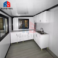 RUIISTEEL 20/40ft Casa Contenedor Prefabricado Plegable Expandible de Lujo Casa Armable PARA LA Venta Envío Casa Pequeña Villa