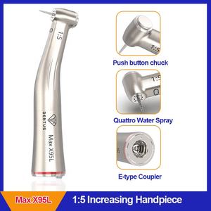 Dentus X95L <span class=keywords><strong>15</strong></span> pieza de mano dental 1:5 1:5 fibra óptica creciente contra ángulo equipo de pulverización de agua interna - Product Image 4