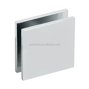 Bisagras ANFU de latón pulido de doble cara de <span class=keywords><strong>180</strong></span> <span class=keywords><strong>grados</strong></span>, las más vendidas, para puertas de ducha, con clip de fijación de <span class=keywords><strong>vidrio</strong></span>, carga máxima de 45 kg - Product Image 1