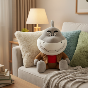 Venta al por mayor de juguetes de peluche Bad Guys Beautiful Belly Shark-Personaje de película personalizable Muñecos de peluche Suministro de fábrica para regalos - Product Image 3