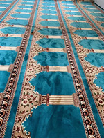 Tapis de mosquée sur mesure, rouleaux de tapis de prière colorés, rouleaux de tapis de mosquée bleus, rouges, verts, tapis de mosquée musulmans islamiques, tapis de mosquée robustes antidérapants