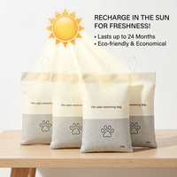 Sac purificateur d'air réutilisable au charbon actif, éliminateur et absorbeur naturel d'odeurs d'animaux pour la maison, la voiture et les zones résidentielles pour animaux, logo personnalisé OEM