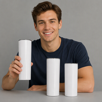 Offre Spéciale – Gobelets Droits et Étroits à Sublimation, Capacités et Tailles Personnalisables (12oz, 15oz, 20oz, 30oz)