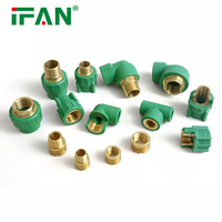 Conector de Tubería de Agua IFAN, Conexión de Tubería PPRC PN25, Conexión de Tubería PPR, Codo Roscado, Conexión en T, Conexión PPR
