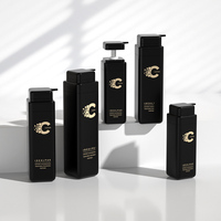 Récipient en plastique PE carré de couleur bouteille personnalisé OEM/ODM bouteille pompe de gel douche en plastique