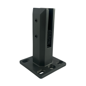 Morsetto per Vetro in Acciaio Inox con Finitura Satinata, Design Moderno, Clip per Ringhiera a Muro con Cuscinetto in Gomma, Facile Installazione per Balconi - Product Image 2