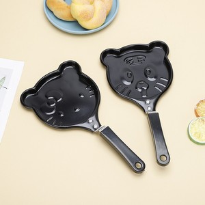 <span class=keywords><strong>Mini</strong></span>-poêles en forme d'animaux, poêle à œufs en forme de cœur DIY, double couche antiadhésive, alliage d'aluminium, poignée en bakélite, compatible gaz - Product Image 1