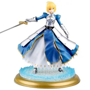 Knights Saber dapat bersinar Model Base GK koleksi diskon besar mainan Fate grand order figur aksi Anime