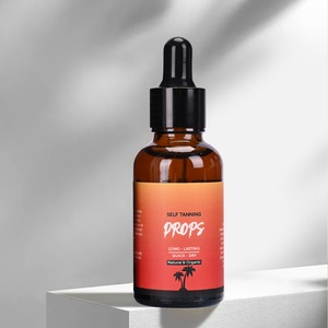 Han Linger - Gotas Bronceadoras Faciales y Corporales de 30 ml, <span class=keywords><strong>Acelerador</strong></span> de <span class=keywords><strong>Bronceado</strong></span> <span class=keywords><strong>Natural</strong></span> y Orgánico, Hidratante de Larga Duración, Marca Privada - Product Image 1