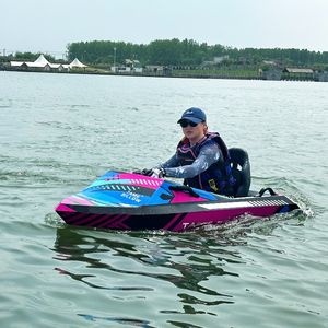 2025 alta velocità su ordinazione di alta qualità sport acquatici elettrici adulti piccolo <span class=keywords><strong>Jet</strong></span> Boat 15KW 20KW Go-Kart barca, con CE MSDS - Product Image 1