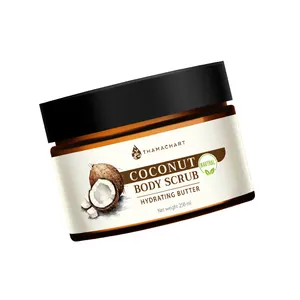 Body Scrub Size 250g. Gentle Smooth Body Care Coconut Scrub Natural Organic Product Body Care Extract From Coconut Oil