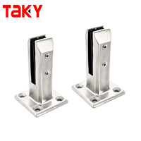 Balustrade en verre inoxydable sans cadre de luxe, balustrade en acier inoxydable de 12 mm